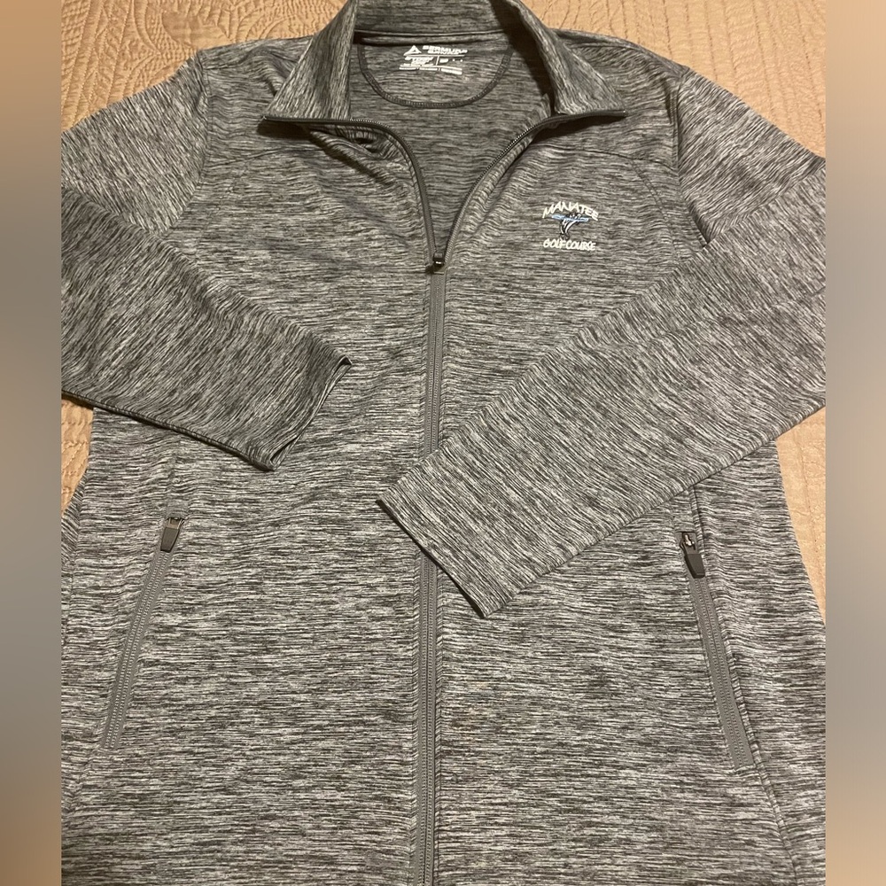 Bermuda Sands Ladies Zip Up Golf Jacket. Manatee Florida Golf Course Logo Size L
